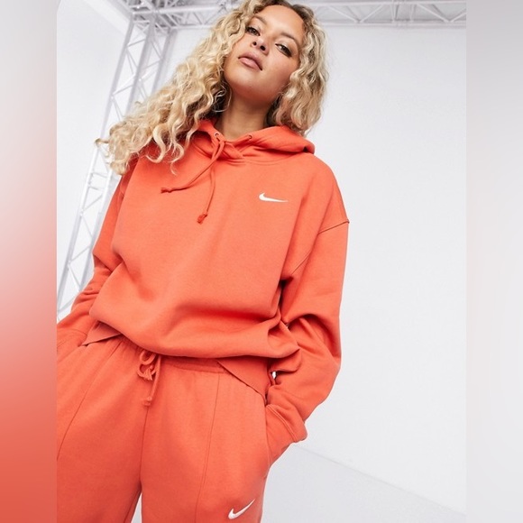 Nike Oversize NSW Sportswear Essential Fleece Tracksuit Set - Hoodie with Jogger - Picture 5 of 5